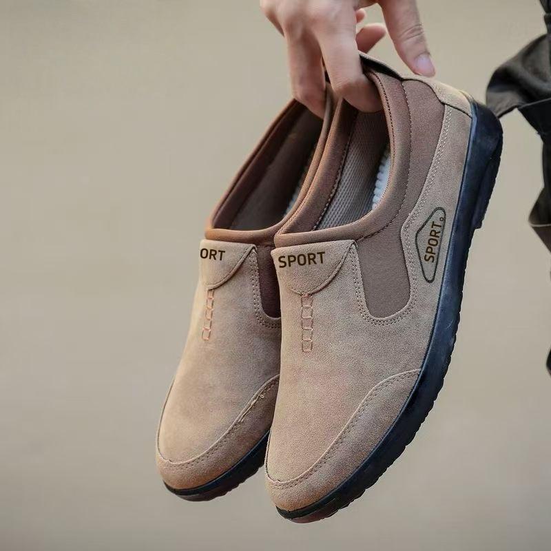 2025 Men's One-Step Casual Bean Shoes: Stylish and Comfortable Driving Shoes for Fashionable Dads