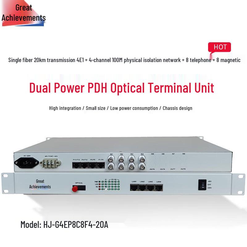 

Hongji Multi-Service Optical Transceiver HJ-G4EP8C8F4-20A