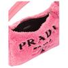 Prada Re-Edition 2000 Embroidered Logo And Enamel Triangle Logo Soft Terry Fabric Hobo Bag Women bags Pink 1NE515_2DXO_F046J