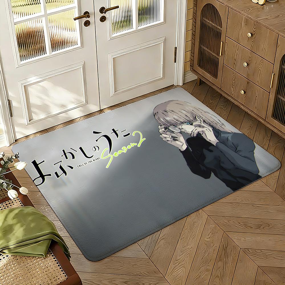 Call of the Night Floor Mat Soft Thickened Absorbent Non-Slip Bedroom Living Room Door Mat Home Decor Flannel Rugs