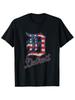 Detroit American Flag Distressed Graphic T-shirt