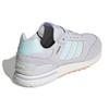 Adidas Neo Run 80s Comfortable Fabric Leather Non-Slip Wear-Resistant Low-Top Running Shoes Women Sneaker Gray Blue GV7301