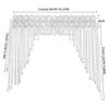 Long Tassel Sparkling Tiara Headdress Shiny Headpiece Cap Tassel Hair Chain  Party Props