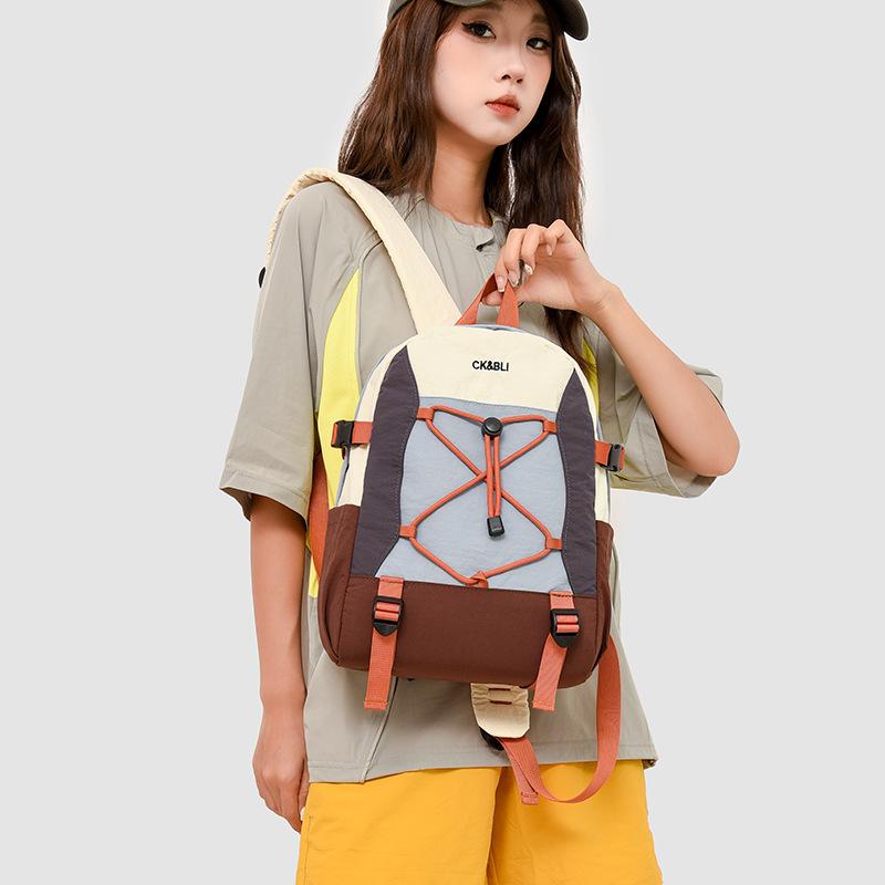 Lightweight Casual Backpack High-value Sports Cycling Backpack Junior High School Students Schoolbag Outdoor Storage Bag