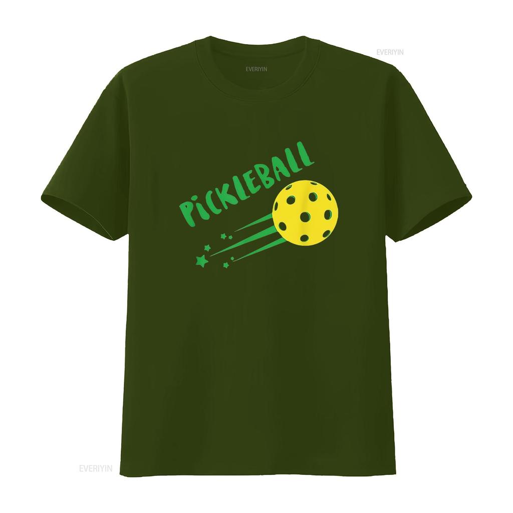 Womens Pickleball T Shirt White Medium vintage Washed Breathable Versatile Stretched Casual Unisex designer clothes streetwear