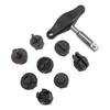 9Pcs Oil Pan Drain Plug Repair Kit Portable Versatile Oil Sump Drain Plug Tool Set for Plastic Oil Pan Oil Drain Plug