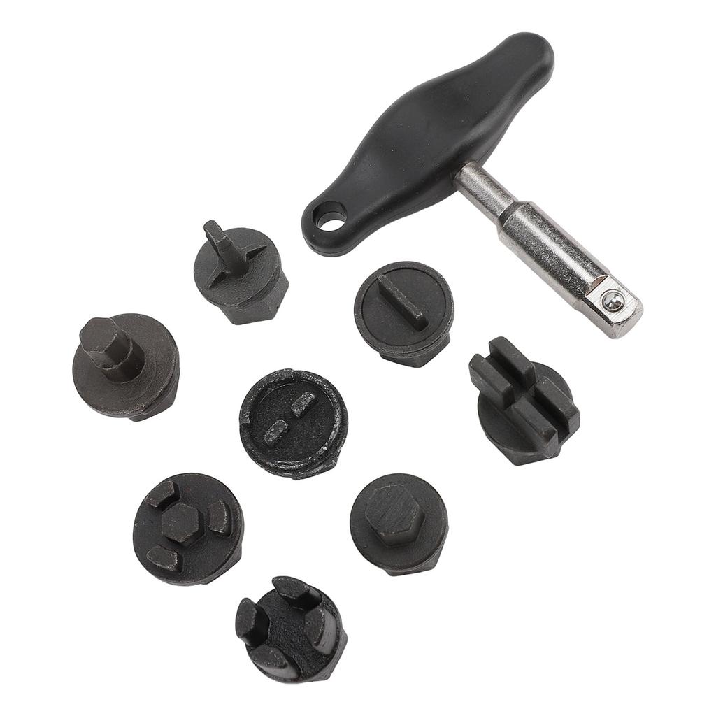 9Pcs Oil Pan Drain Plug Repair Kit Portable Versatile Oil Sump Drain Plug Tool Set for Plastic Oil Pan Oil Drain Plug