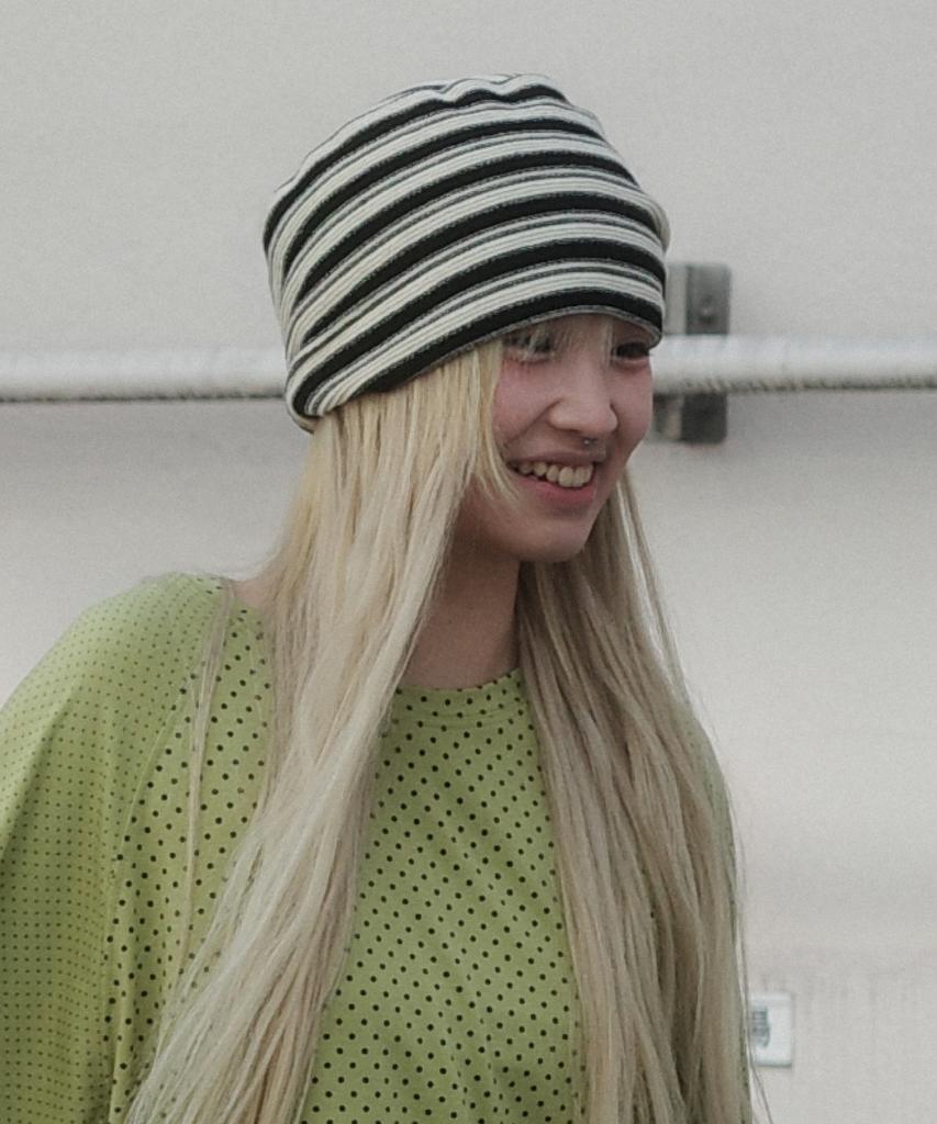 Cookies Striped Band Beanie (Black/Cream)