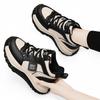 Dad shoes women's spring and autumn new thick-soled heightening sports running shoes high-top shoes ins large size heightening and slimming