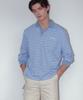 MOONSUN 01 M.C Unisex, Stripe Pk Shirt / Sky