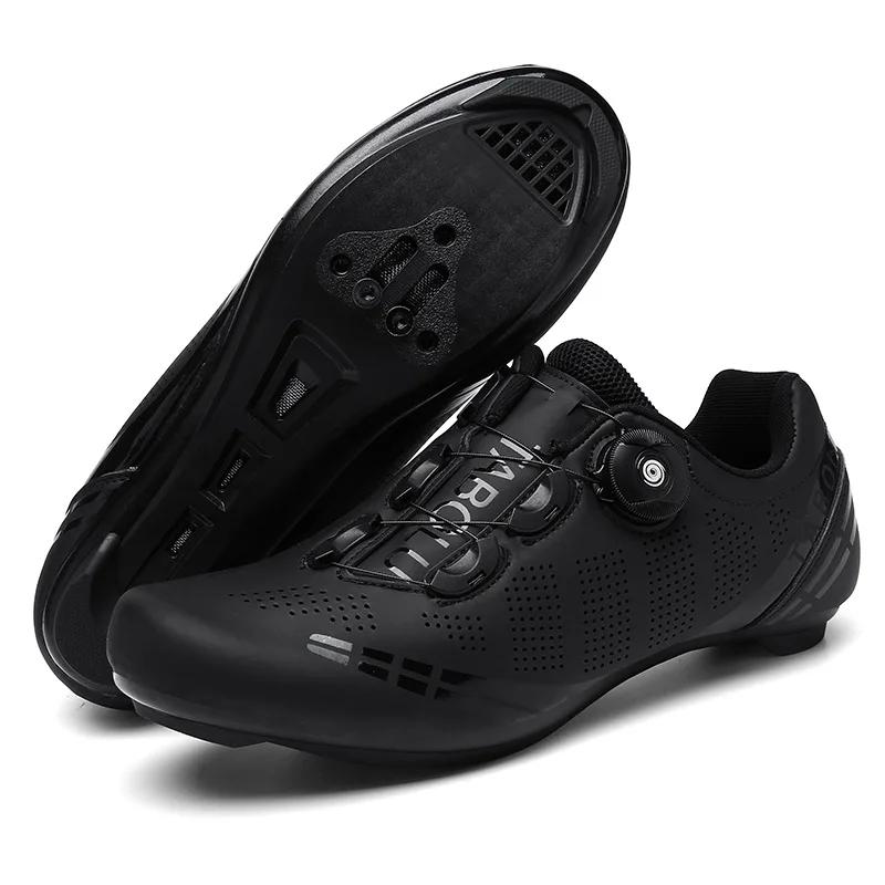 Men's Cycling Shoes Road Bike Shoes Self-locking Cleats Speed Cycling Sneakers Outdoor Racing Route Athletic Bicycle Footwear