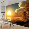 Sunset On The Sea 3d Wallpaper Mural Sea Sky Wall Murals For Bedroom Boys Girls Kids Room Living Room Backdrop Wallpaper