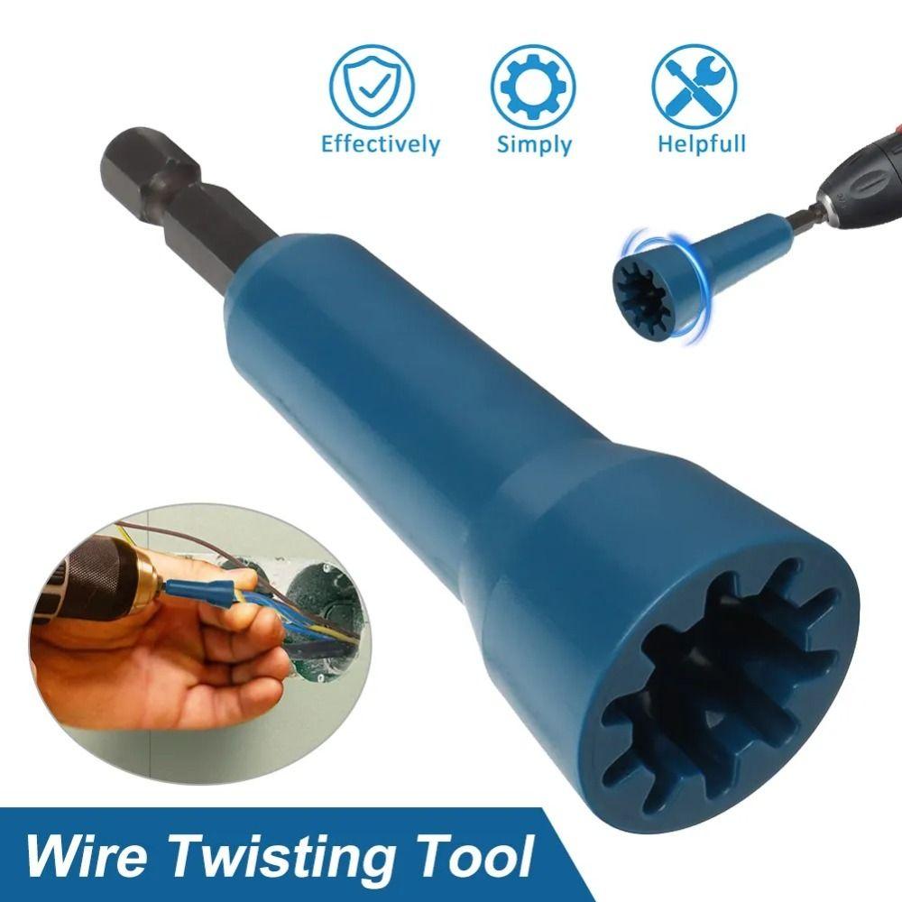 1/4" Chuck Electrician Wire Twisting Tools Wire Twister Connector Socket  for Power Drill Drivers