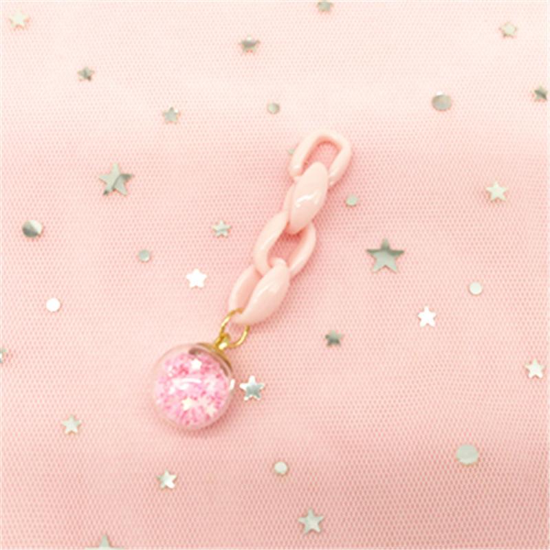 Unicorn Pony Glitter Glass Ball Loose-Leaf Notebook Pendant Accessory