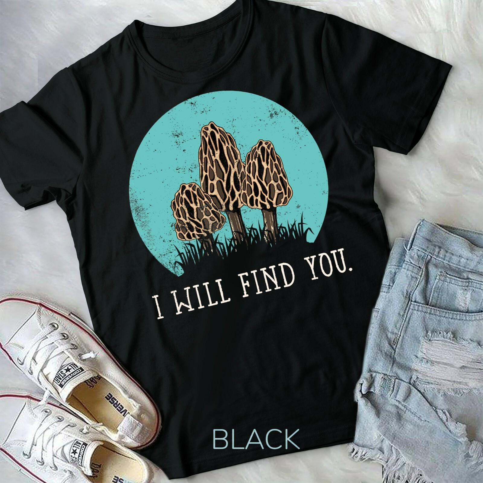 Hunting Morel Mushroom Unisex Form T-shirt XXXXL