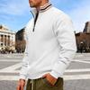 Mens Thick Fleece Loose Stand Collar Half Zip Casual Warm Sports Sweatshirt