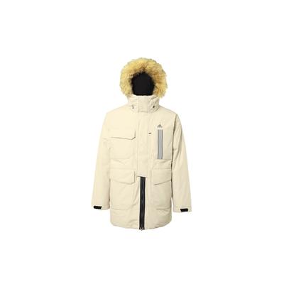 Solido Caldo Antivento Casual Sportivo Giacca Piumino con Cappuccio Uomo Capispalla Bianco IS0365