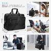 HOMIEE Business Bag Mens PC 17 Inch Briefcase 2way Large Capacity Expandable Width Laptop A4 Compatible Shoulder Self-Standing Recruitment Job Hunting
