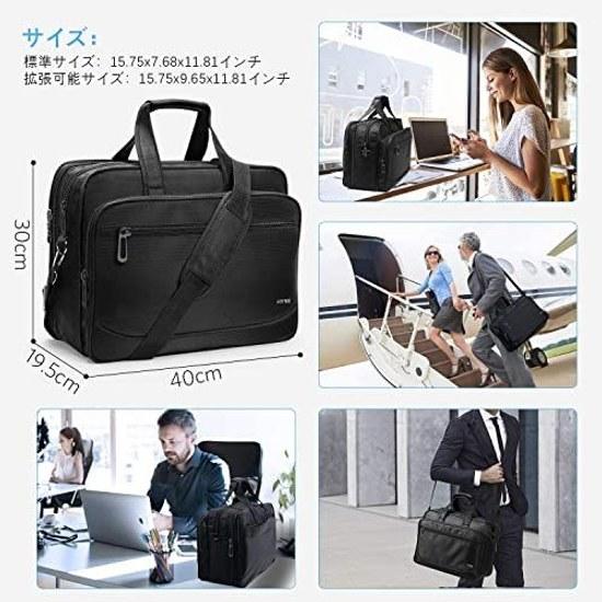 HOMIEE Business Bag Mens PC 17 Inch Briefcase 2way Large Capacity Expandable Width Laptop A4 Compatible Shoulder Self-Standing Recruitment Job Hunting