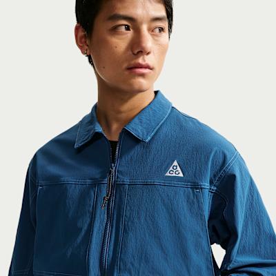 Nike Jackets Men's Court Blue/Work Blue/Mountain White Lapel Moderate