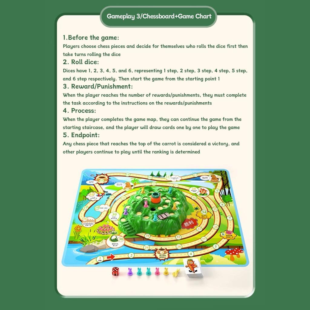 Exciting Bunny Hop Adventure Board Game for Kids and Families Interactive Fun with Strategy and Surprise Elements