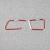 RUIQ Toyota New Prius 60 Series Dedicated Interior Front Upper Air Conditioning Ring Garnish Air Vent Panel (Satin Silver)