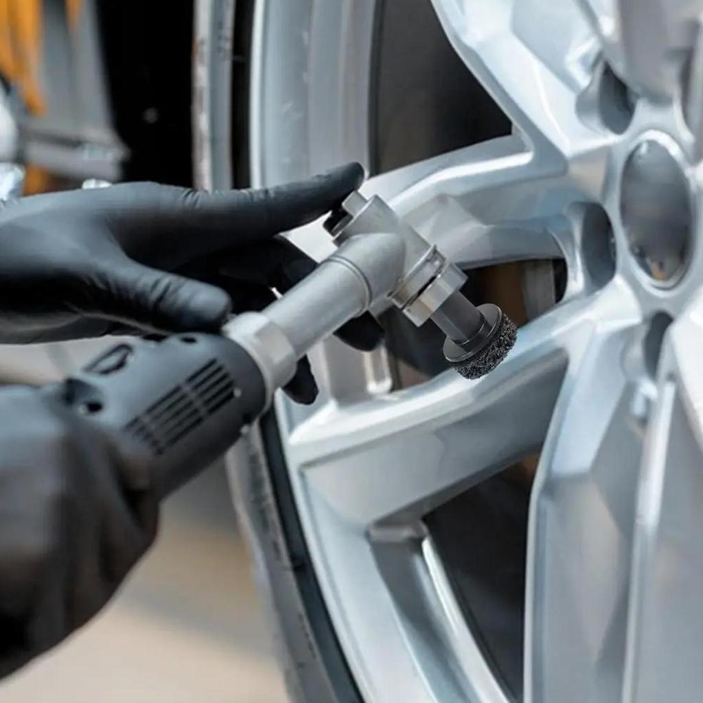 Hub Cleaning Tool Rust Cleaning Tool Lug Studs Grinding Brush For Automotive Car Wheel Rotor Brake Parts Rash Maintenance