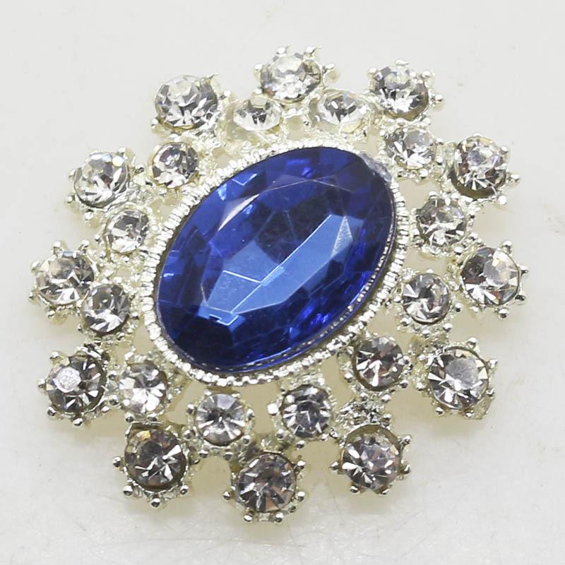 25x28mm Korean Alloy Rhinestone Acrylic Scarf Buckle Brooch
