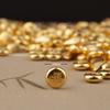 100Pcs Wealth Luck Gold Charms Mini Exquisite Gold Ingots Melon Seeds for DIY Gift Making Feng Shui Home Decor