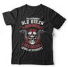 T-shirt da Biker Sono Un Vecchio Musone Unisex Divertente Motociclista Moto Giorno del Papà