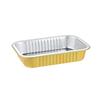 Heavy Duty Aluminum Foil Baking Pan, Disposable Rectangular Roasting Tray, Gold, 12 X 8 Inches, Perfect for Oven Cooking, Catering, and Food Storage