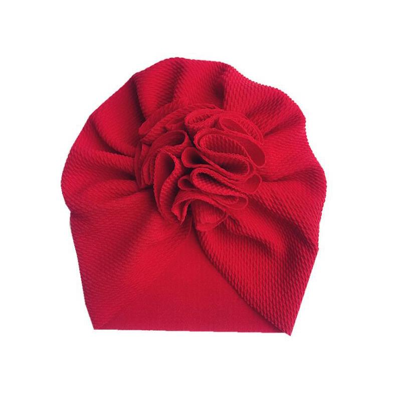 Cute Flower Baby Turban Hat Soft Baby Girl Headwrap Beanie Hat For Newborn Infant Toddler Headwear Headband