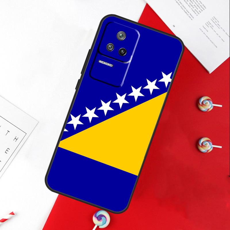 Bosnia and Herzegovina Flag Cover For Xiaomi 15 Ultra 13 14 11T 12T 13T 14T Pro POCO X7 Pro X3 X5 X6 M6 F5 F6 Pro Case