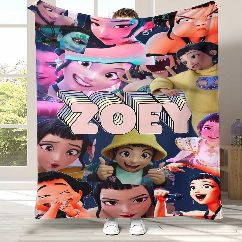 

K-Pop Demon Hunters Golden Saja Boys Flannel Blanket,Ultra Soft Warm Plush Throw for Home Bedroom Bed Sofa Cover Office picnic 75x90cm