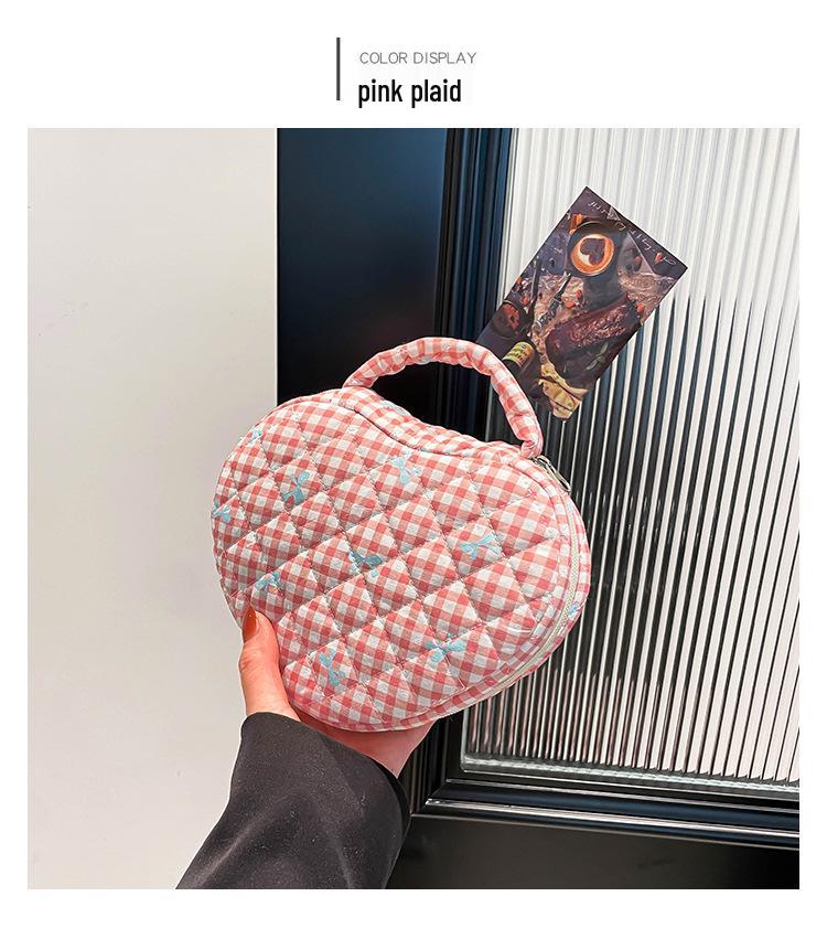 Floral Print Portable Makeup Bag with Large Capacity