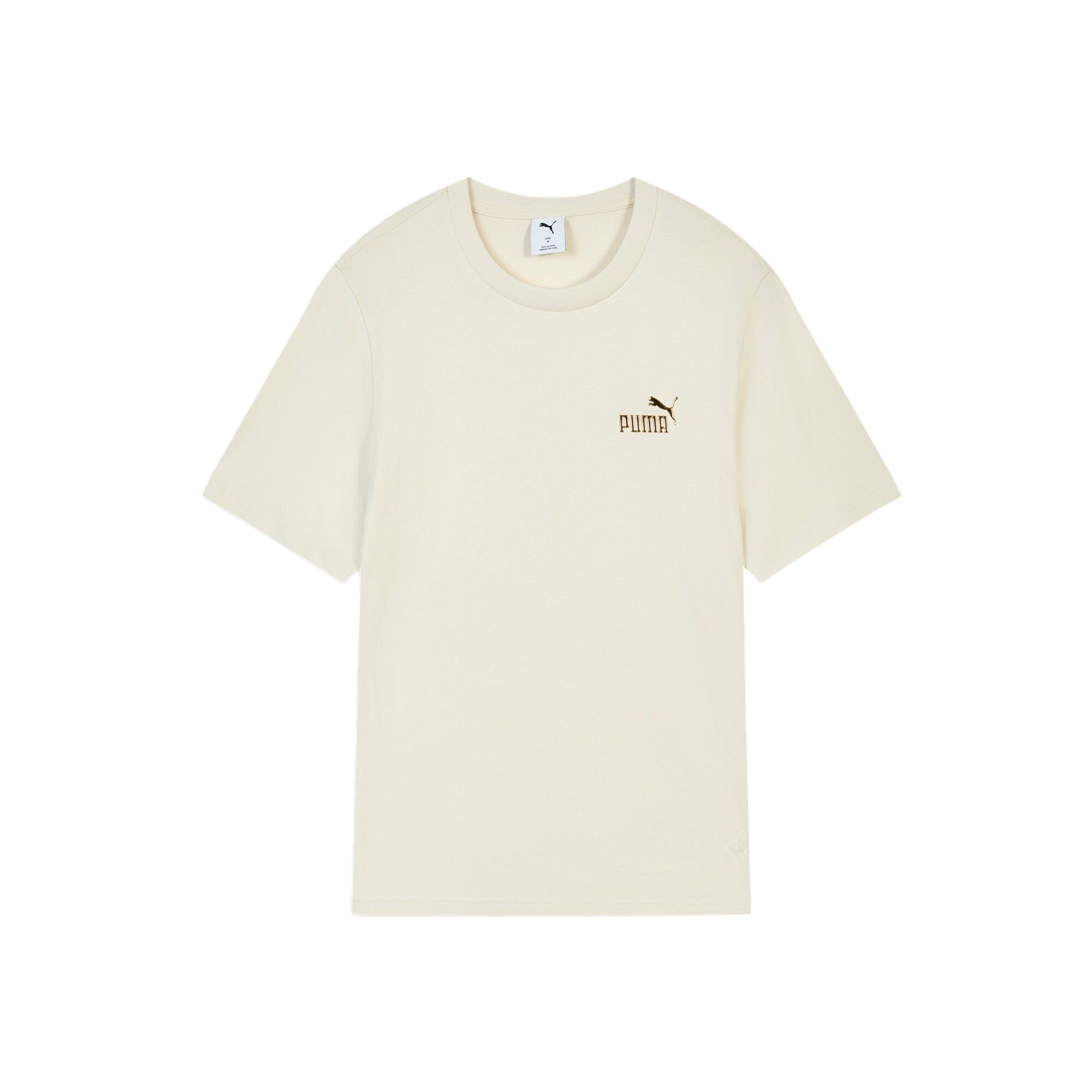 PUMA ESS T Shirts Men s Snow White Crew Neck Moderate 694449-87 M