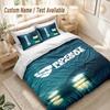 Rocket League Bettwäsche-Set, 1 Bettbezug & 2 Kissenbezüge Weich Bequem Schlafzimmer Heimtextilien Dekor