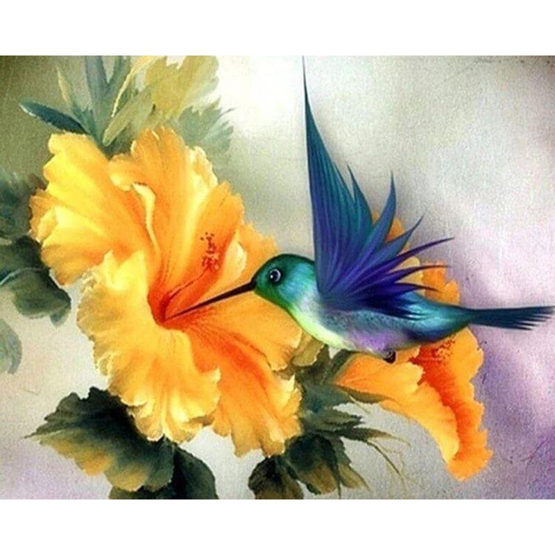 5D Diamond Painting Flower Bird Rhinestone Kit Diamond Embroidery Animal Cross Stitch Diamond Mosaic Home Decor
