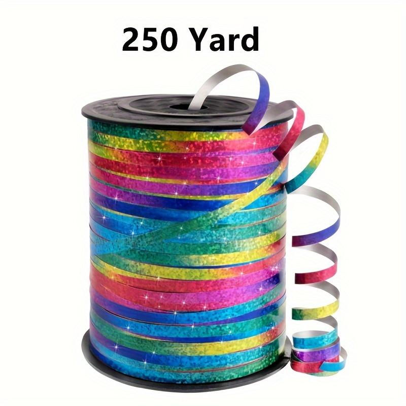

250/500 yards, rainbow ribbon, 5mm width, wedding, birthday, Christmas, balloon ribbon, party decoration, bouquet ribbon one