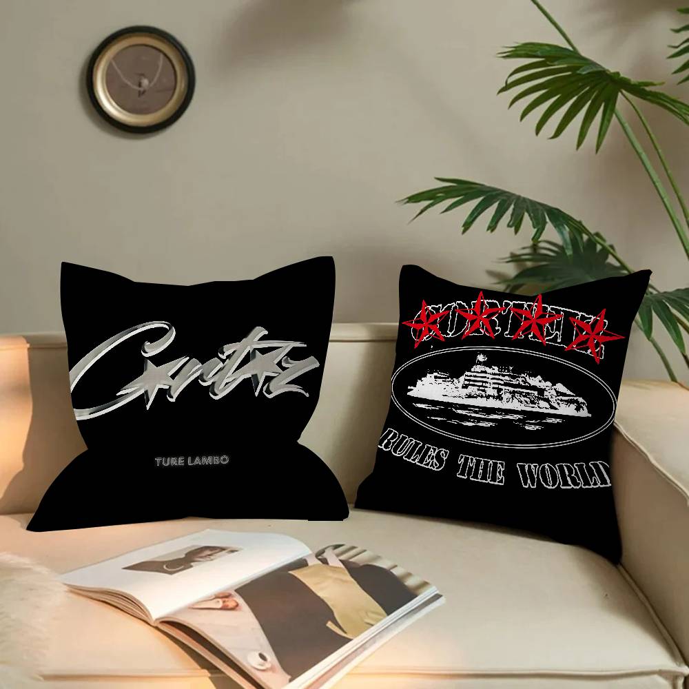 Hot Fashion C-Corteizs Pillowcase Toon Gift Cushion Cover Bedroom Home Sofa Chair Seat Decor Pillow Case