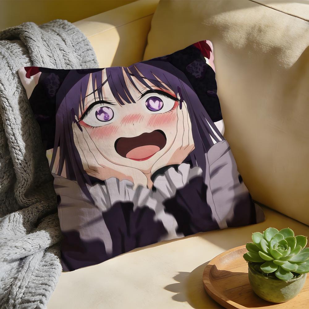 Cushion Cover Washed Linen Soft Breathable Decorative Case for Sofa Home Pillow Cover My DDress Up Darling Anime