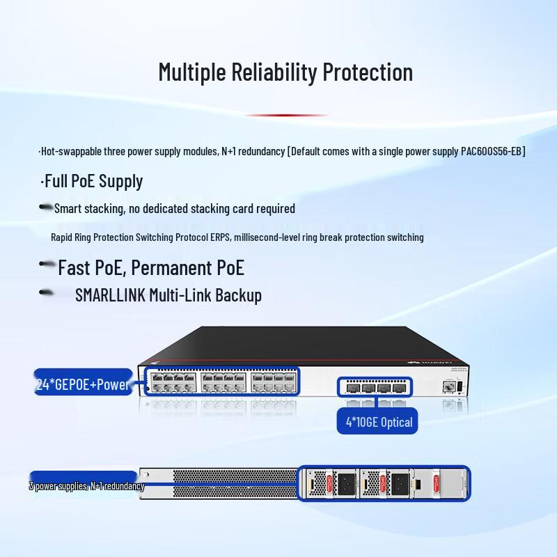 Huawei Kunling S5735S-S24P4X-A3 Enterprise Gigabit POE Switch