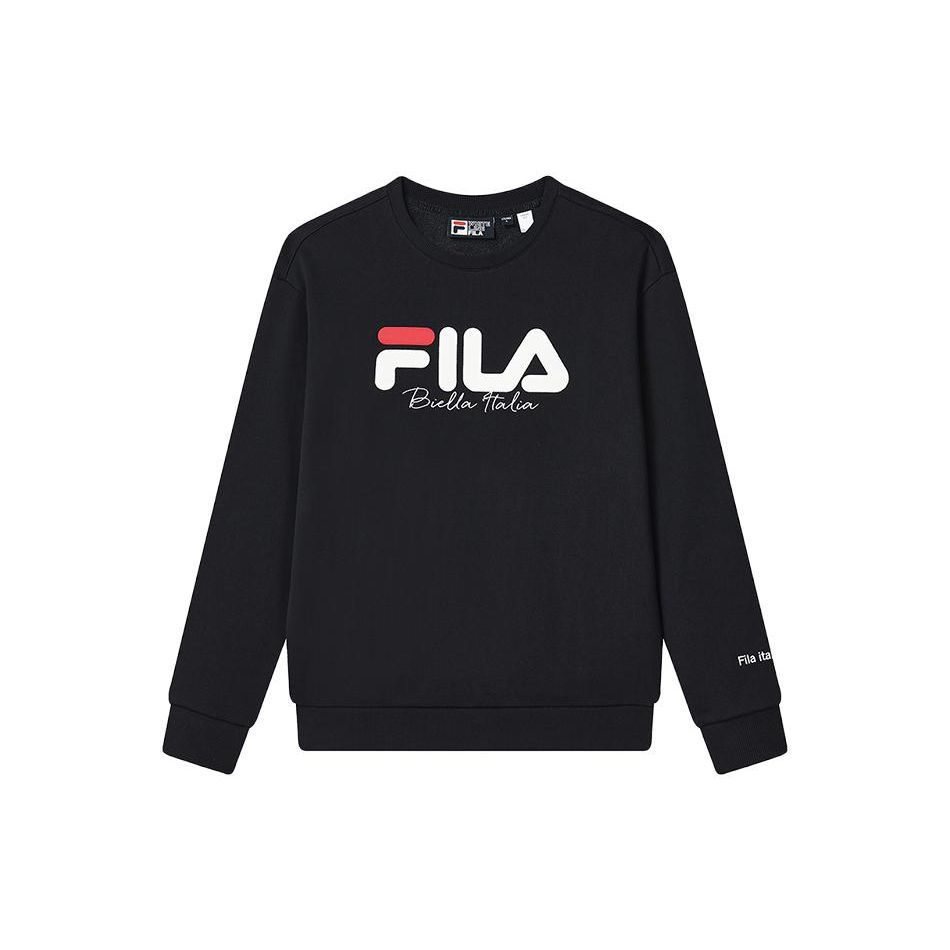 FILA Fleece Pullover Casual American Vintage Sweatshirt Unisex sweatshirt Legendary-Blue F51U349298A-NV
