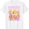 Mode Lässig Disney Rapunzel Prinzessin Mehrere Posen T-Shirt S-4XL Sommer