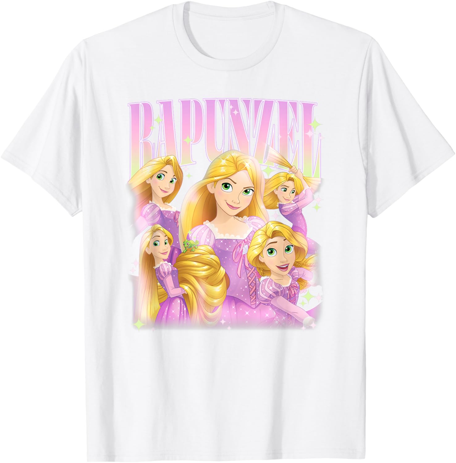 Fashion Casual Disney Tangled Princess Rapunzel Multi Pose T-Shirt S-4XL Summer S