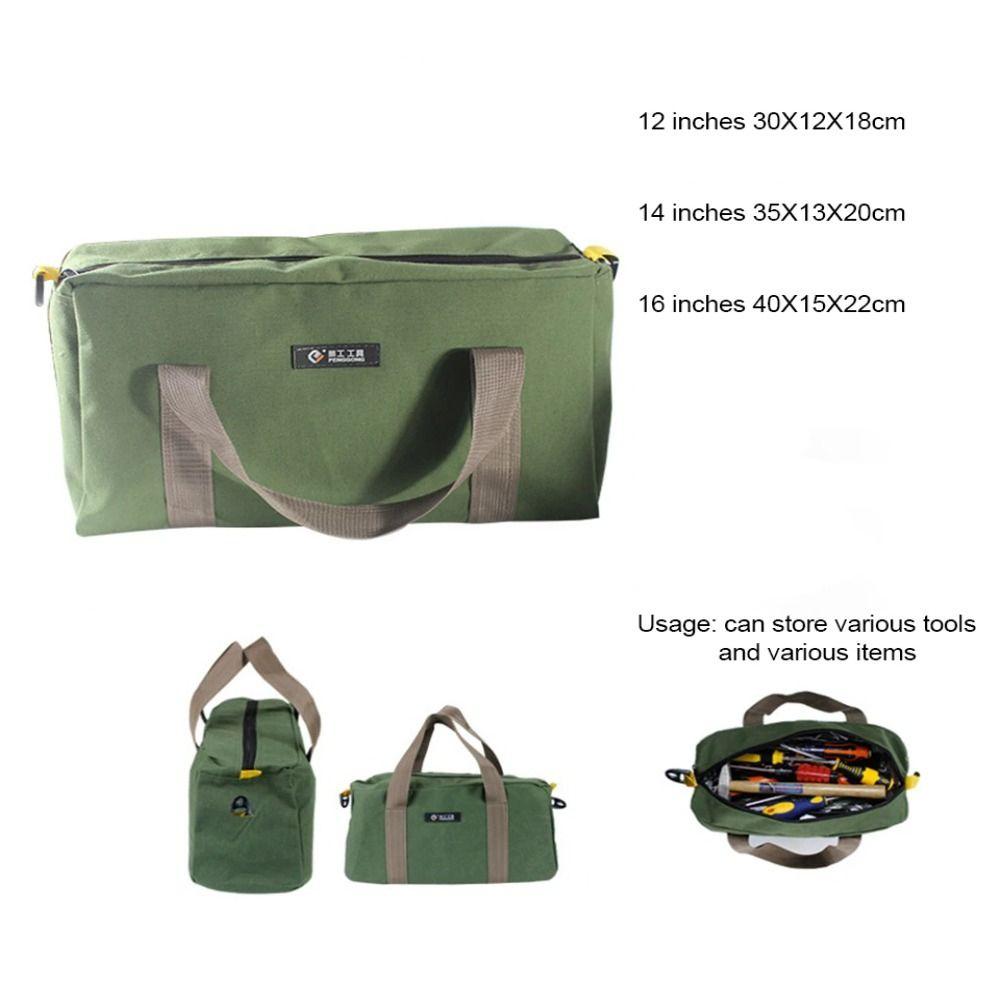 Creative Large Capacity Storage Tool Bag Multi-function Thickened Canvas Electrician Bag Hand Tool Carry Organizer Tote Bag