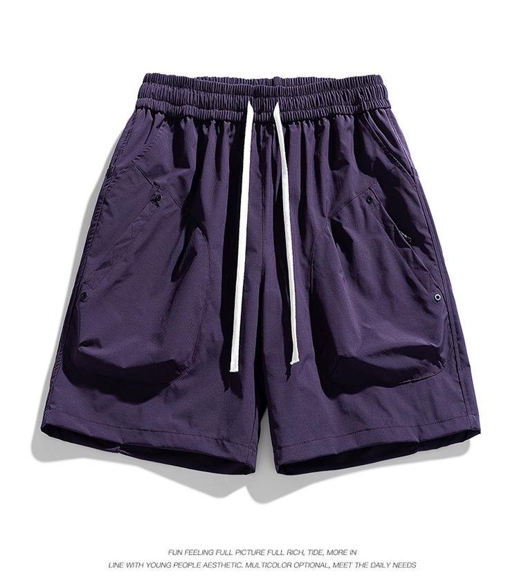 Men's Casual Shorts, Ice Silk Outdoor Workwear Shorts, Men's Quick Drying Shorts, Loose Sports Pants