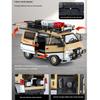 1/24 Scale Mitsubishi Delica Off Road Four Wheel Drive MPV Diecast Alloy Metal Car Model Sound & Light Classic Simulation Collectibles