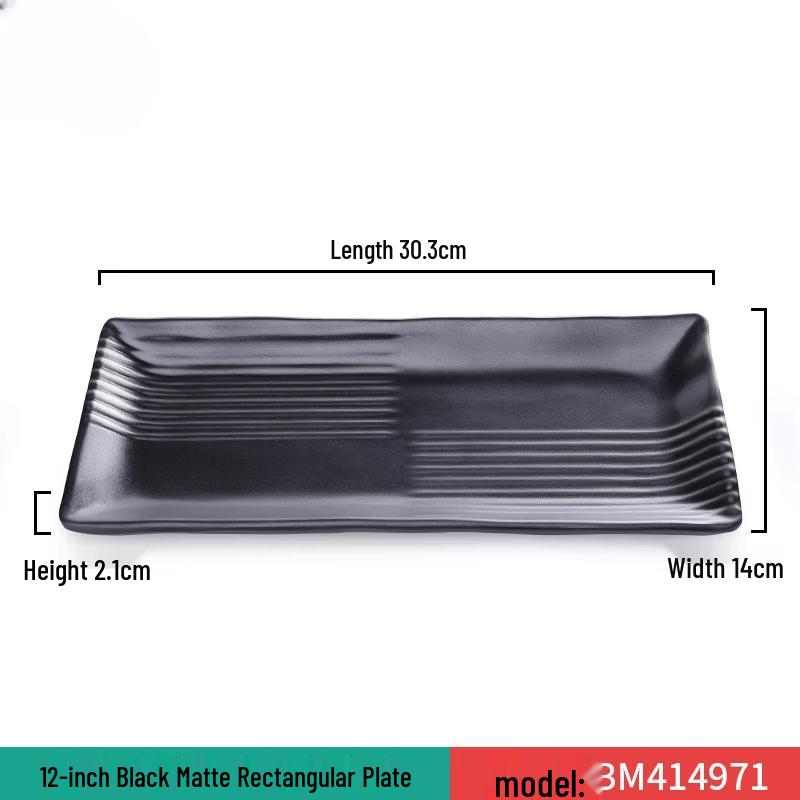 Commercial Melamine Rectangular Serving Plate