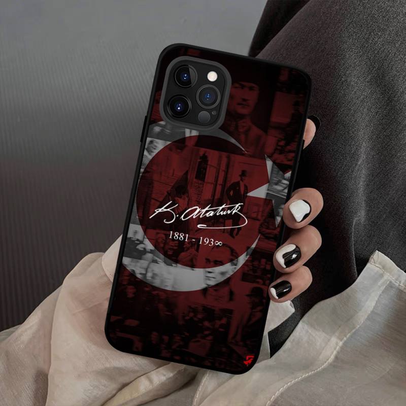 Flag Turkey Istanbul Antalya Mustafa Wolf Phone Case Silicone Soft for Iphone 14 13 12 11 Pro Mini XS MAX 8 7 6 Plus X XS XR